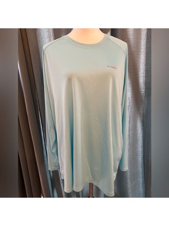 Columbia Other - COLUMBIA Men’s PFG Omni-Wick Long Sleeve Shirt 2x Sun Protection Aqua